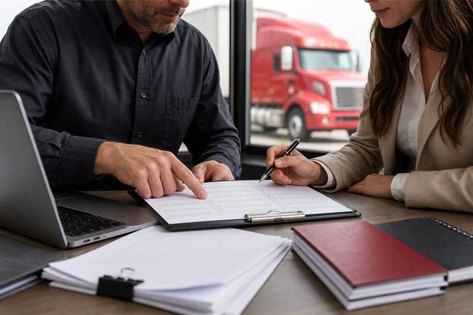 Truck permit consultant helping carriers with registration and compliance